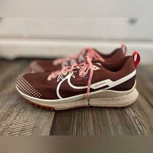 New Nike React Pegasus Trail 4 Dark Pony Picante Red Men's Running Shoes Size 14